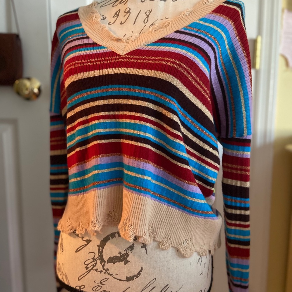 We’re All Pretty Girls Distressed Sweater